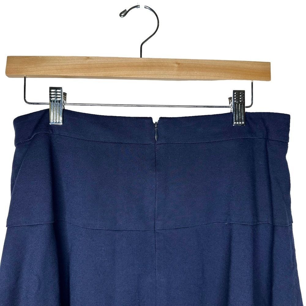 BANANA Republic A Line Blue Skirt 8 #D0911 - Picture 6 of 14